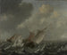 Vaisseaux sur une mer agitée - Jan Porcellis — näkymä teoksesta