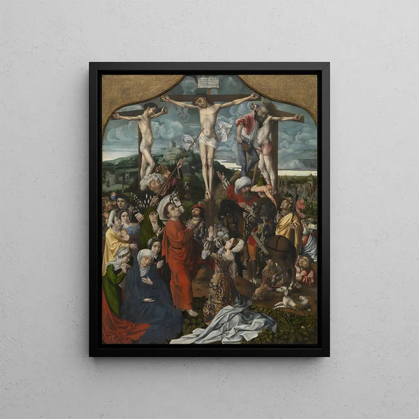 La Crucifixion - Jan Provoost — kehystetty taideteos seinällä