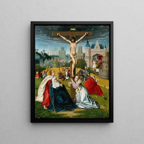 La Crucifixion - Jan Provoost — kehystetty taideteos seinällä