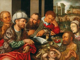 La parabole du créancier impitoyable - Jan Sanders van Hemessen — näkymä teoksesta