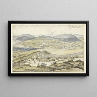 Jan Siberechts - Gezicht op de bergen van High Peak in Derbyshire.webp