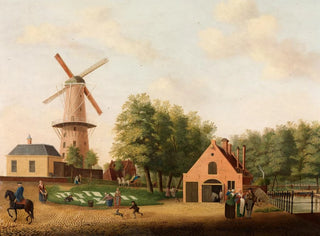 Jan Spaan - Village with a Windmill.webp