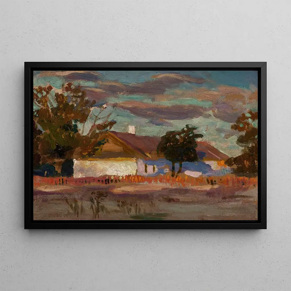Jan Stanislawski - Cold day A house in the sun.webp