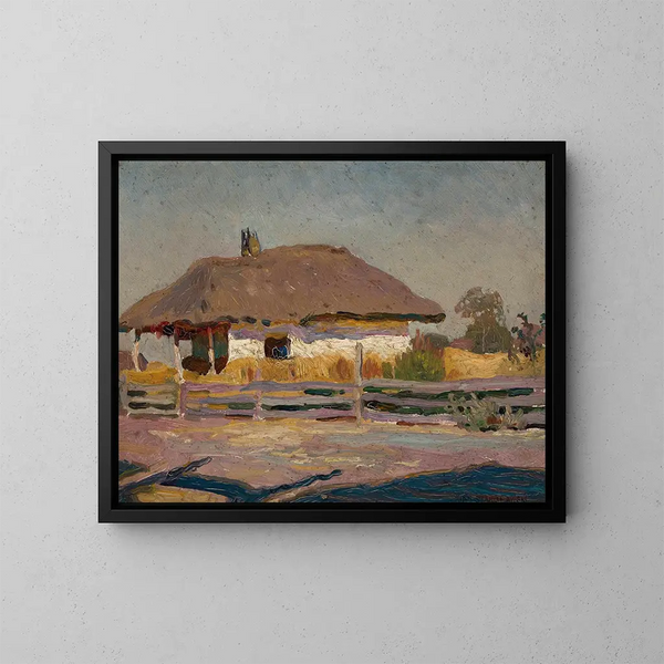 Maalausmaalaus Cottage de paysan - Jan Stanisławski — kehystetty taideteos seinällä