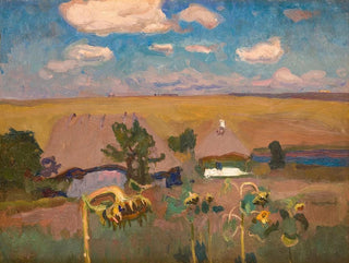 Auringonkukat - Jan Stanisławski — näkymä teoksesta