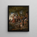 Un cochon appartient à la porcherie - Jan Steen — kehystetty taideteos seinällä