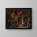 Un mariage villageois - Jan Steen — kehystetty taideteos seinällä