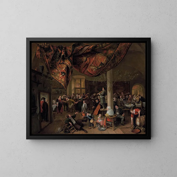 Un mariage villageois - Jan Steen — kehystetty taideteos seinällä