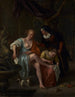 Bethsabée kylvyn jälkeen - Jan Steen — näkymä teoksesta