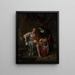 Bethsabée kylvyn jälkeen - Jan Steen — kehystetty taideteos seinällä