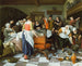 Juhla syntymästä - Jan Steen — näkymä teoksesta