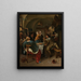 Perhetilanne - Jan Steen — kehystetty taideteos seinällä