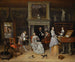 Fantastinen sisämaalaus Jan Steenistä ja Gerrit Schoutenin perheestä - Jan Steen — näkymä teoksesta