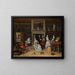 Fantastinen sisämaalaus Jan Steenistä ja Gerrit Schoutenin perheestä - Jan Steen — kehystetty taideteos seinällä