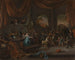 Samson loukkaantuneena filistealaisia kohtaan - Jan Steen — näkymä teoksesta