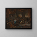 Samson loukkaantuneena filistealaisia kohtaan - Jan Steen — kehystetty taideteos seinällä