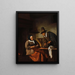 Les fabricants de caudles - Jan Steen — kehystetty taideteos seinällä