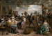 Pariskunta tanssii - Jan Steen — näkymä teoksesta