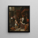 La fête de Saint Nicolas - Jan Steen — kehystetty taideteos seinällä