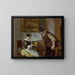 La leçon de clavecin - Jan Steen — kehystetty taideteos seinällä