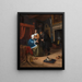 La fille malade - Jan Steen — kehystetty taideteos seinällä