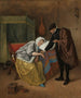 La femme malade - Jan Steen — näkymä teoksesta