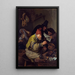 L'alchimiste du village - Jan Steen — kehystetty taideteos seinällä