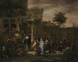 Le Mariage villageois - Jan Steen — näkymä teoksesta