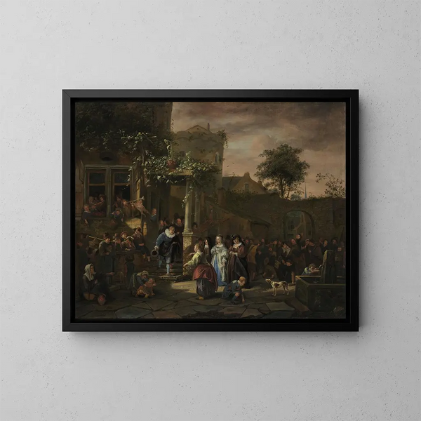 Le Mariage villageois - Jan Steen — kehystetty taideteos seinällä