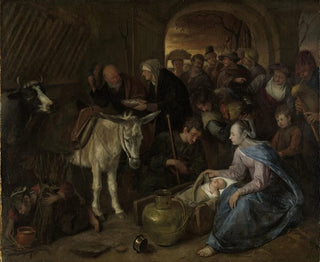 L'adoration des bergers - Jan Steen — näkymä teoksesta
