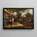 Jan Steen - Maalaus Hääpäivä kylässä — kehystetty taideteos seinällä