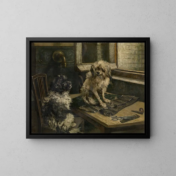Chiens - Jan Stobbaerts — kehystetty taideteos seinällä