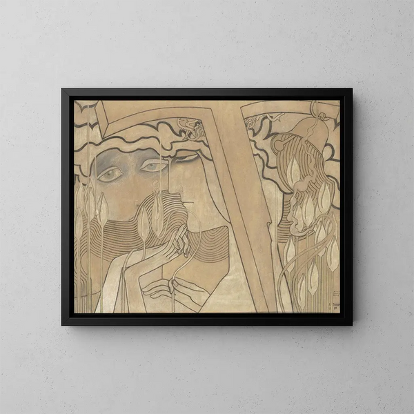 Desire ja tyytyväisyys - Jan Toorop — kehystetty taideteos seinällä