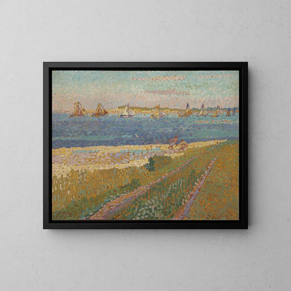 La Schelde près de Veere - Jan Toorop — kehystetty taideteos seinällä