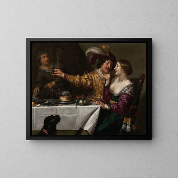 La Prostituée - Jan van Bijlert — kehystetty taideteos seinällä