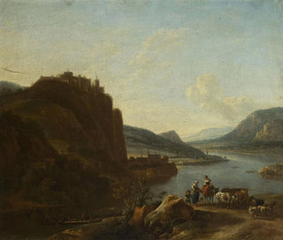 maisemasta veden äärellä - Jan Vermeer van Haarlem l'Ancien — näkymä teoksesta