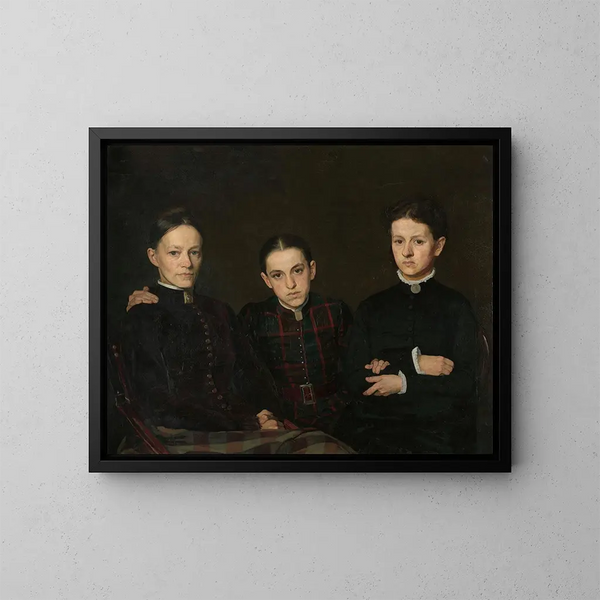 Portrait de Cornelia Clara et Johanna Veth - Jan Veth — kehystetty taideteos seinällä