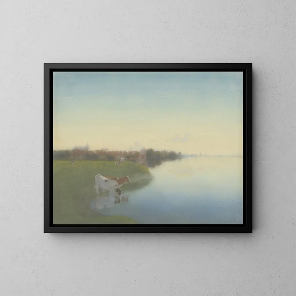 Rivage de l'IJssel près de Hattem - Jan Voerman — kehystetty taideteos seinällä