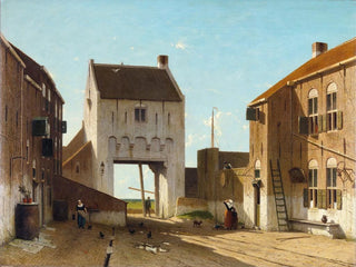 Une porte de ville à Leerdam - Jan Weissenbruch — näkymä teoksesta