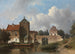 IJsselpoortin IJsselsteinissä - Jan Weissenbruch — näkymä teoksesta