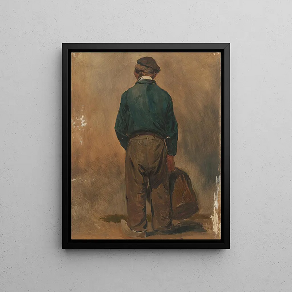 Jan Weissenbruch - Visser met een mand van achteren gezien.webp