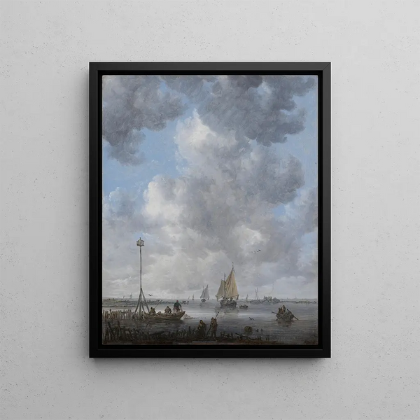 Rauhallinen - Jan van Goyen — kehystetty taideteos seinällä