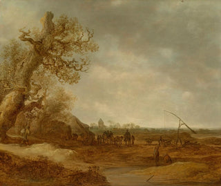 Hiekkaerämaiden maisema figuureilla - Jan van Goyen — näkymä teoksesta