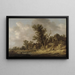Repossoiva maalaus kapakassa - Jan van Goyen — kehystetty taideteos seinällä