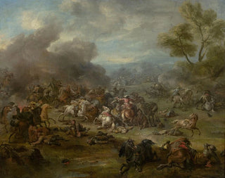 Taisteluaiheinen - Jan van Huchtenburg — näkymä teoksesta