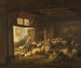 Moutons et chèvres dans une étable - Jan van Ravenswaay — näkymä teoksesta