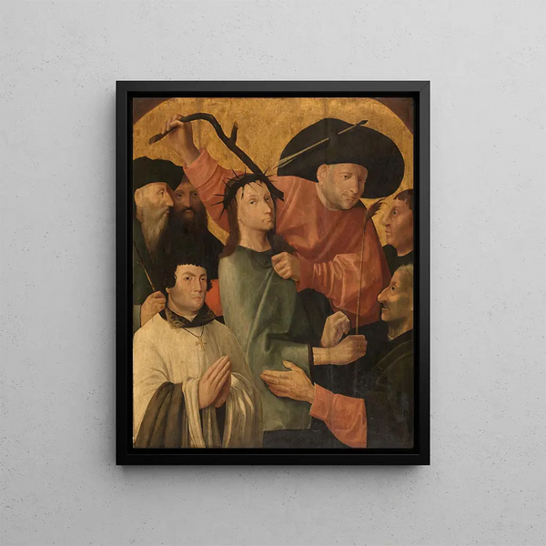 La moquerie du Christ - Jan van Scorel — kehystetty taideteos seinällä