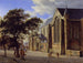 Ulkoilma-maalaus kirkosta - Jan van der Heyden — näkymä teoksesta