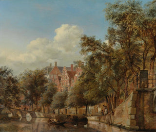 Jan van der Heyden - The Herengracht Amsterdam Viewed from the Leliegracht.webp