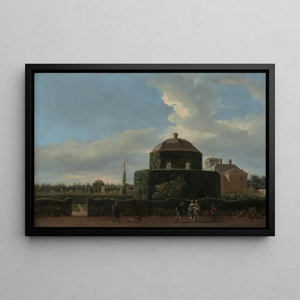 Jan van der Heyden - The Huis ten Bosch at The Hague and Its Formal Garden View from the East.webp